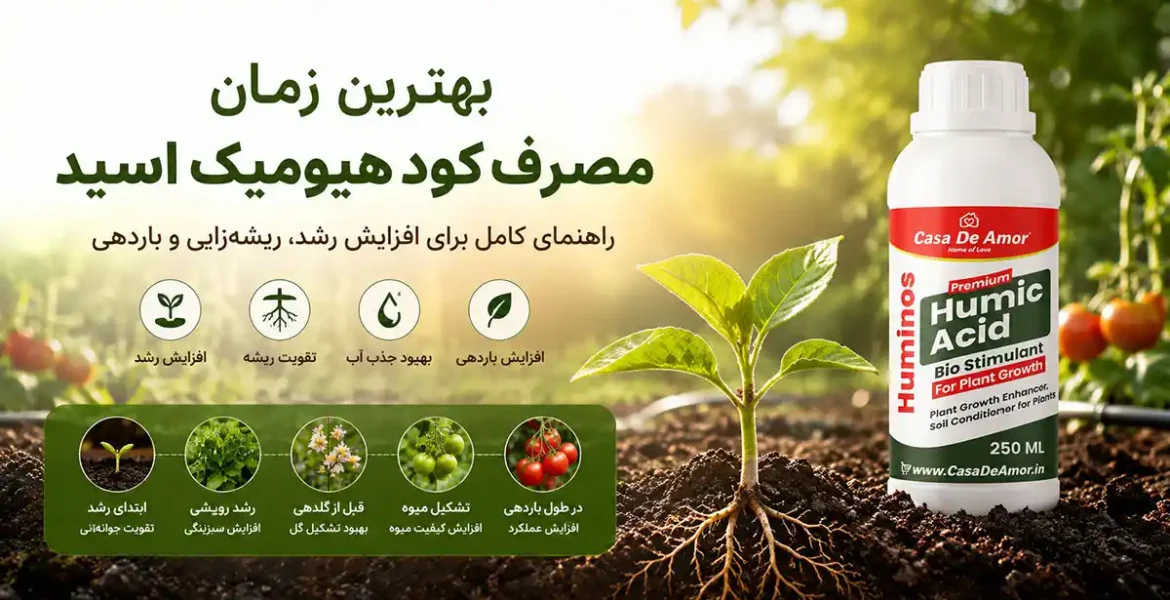 بهترین زمان مصرف کود هیومیک اسید